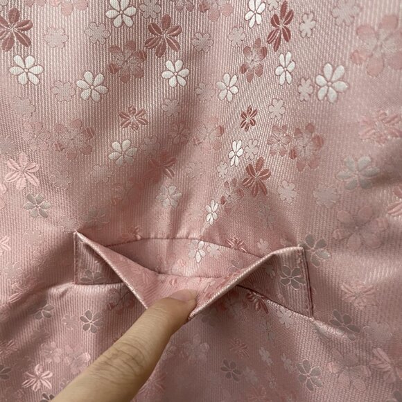 Barry Wang Men’s Victorian floral Vest – Pink & Black – Size S – NWT - Picture 5 of 12